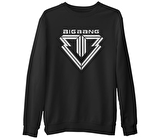 Big Bang - Logo  Siyah Erkek Kalın Sweatshirt