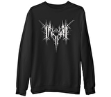 Inferi - Logo  Siyah Erkek Kalın Sweatshirt
