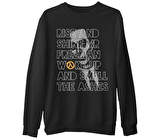 Half Life 2 - Rise and Shine   Siyah Erkek Kalın Sweatshirt