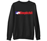 Limpbizkit - Logo  Siyah Erkek Kalın Sweatshirt