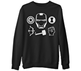 Hunters  Siyah Erkek Kalın Sweatshirt