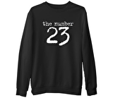 The Number 23  Siyah Erkek Kalın Sweatshirt