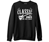 Since 1965  Siyah Erkek Kalın Sweatshirt