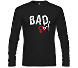 Bad Girl - Sin Siyah Erkek Sweatshirt