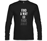 Find a Way Siyah Erkek Sweatshirt