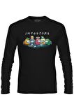 Among Us Impostors I Siyah Erkek Sweatshirt