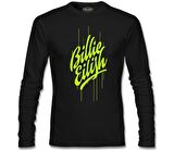 Billie Eilish - Paint Siyah Erkek Sweatshirt