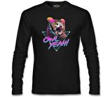 Yeah - Baykuş Siyah Erkek Sweatshirt