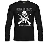 Iron Maiden - A Matter of Life and Death Siyah Erkek Sweatshirt