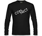 Connect with N Siyah Erkek Sweatshirt