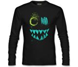 Maske - Monster Siyah Erkek Sweatshirt
