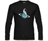 On the Saturn Siyah Erkek Sweatshirt