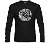 Viking - Logo Zincir Siyah Erkek Sweatshirt