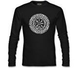 Viking - Logo Zincir Siyah Erkek Sweatshirt