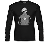 Naruto - Kakashi Back Siyah Erkek Sweatshirt