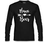 Mama Bear Siyah Erkek Sweatshirt