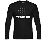 Treasure - Logo Siyah Erkek Sweatshirt