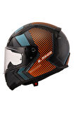 LS2 RAPID 2 EXTRA MAT GRI-NEON TURUNCU KASK