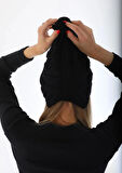 Wearflawless Kadın Siyah Kalın Örgü Ponponlu Bere