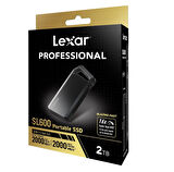 LEXAR 2TB LSL600X002T-RNBNG EXT.SSD 2TB USB3.2 GEN2X2 UP TO 2000MB/S READ AND 2000MB/S WRITE