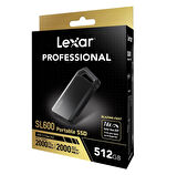 LEXAR 512GB LSL600X512G-RNBNG EXT.SSD 512GB USB3.2 GEN2X2 UP TO 2000MB/S READ AND 2000MB/S WRITE