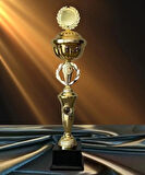 AYYILDIZ BAYRAKÇILIK Ödül Kupası LT021 50cm. Sarı Renk