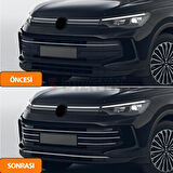 S-Dizayn VW Tiguan 3 Krom Ön Tampon Çıta Seti 2024 Üzeri A+ Kalite