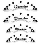 Lancia Uyumlu Brembo Beyaz Kaliper Kapağı 4 Parça Ön Arka Set