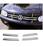Volkswagen Golf Uyumlu 4 Ön Panjur Krom 