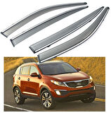 Kia Sportage Uyumlu 2010 2014 Kromlu Cam Rüzgarlığı İthal