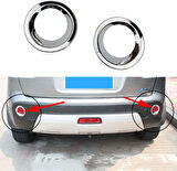 Nissan Qashqai Uyumlu 2006 2009 Arka Reflektör Çerçevesi Krom