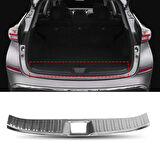 Nissan X-Trail Uyumlu 2014 2017 Arka Tampon Eşiği Krom