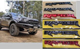 Ford Ranger Uyumlu Raptor Sticker 3D Parça
