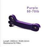 Orta Seviye 15-40 kg Direnç Bandı Yoga Pilates Lastiği / Training Band - Mor