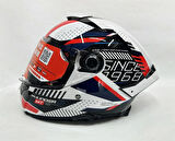 MT Thunder 4sv Luminence A7 Şefaf Vizörlü Kask Parlak Renk - İç Güneş Vizörlü XL
