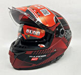 MT Thunder 4sv Luminence D5 Şefaf Vizörlü Kask Mat Renk - İç Güneş Vizörlü 2XL