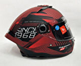 MT Thunder 4sv Luminence D5 Şefaf Vizörlü Kask Mat Renk - İç Güneş Vizörlü 2XL