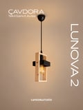 Ahşap Tekli Sarkıt Avize - LUNOVA2