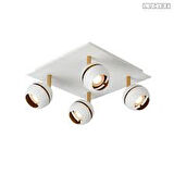 Lucide Belgium Binari 4lü Beyaz Spot Led