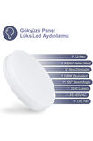 Lüks Balkon Yuvarlak Avize 25watt-30cm X 30cm Lüks Led Aydınlatma, Yuvarlak Balkon Avize