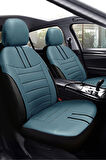 Honda City Sedan 2009-2012 Aracınıza Uyumlu Koltuk Kılıfı Luxe Deri B. Mavisi