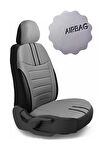 Wolkswagen Beetle Hatchback 2012-2016 Aracınıza Uyumlu Koltuk Kılıfı Luxe Deri Füme
