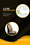 Honda City Sedan 2009-2012 Aracınıza Uyumlu Koltuk Kılıfı Luxe Deri Koyu Bej