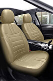 Audi A-4 B8/k Sedan 2007-2015 Aracınıza Uyumlu Koltuk Kılıfı Luxe Deri Kahverengi