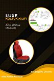 Seat Leon 1P 2006-2012 Sport Deri Koltuk Kılıfı Takımı Kırmızı Siyah
