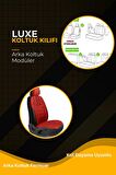 Bmw 3 Serisi E90 Sedan 2005-2012 Aracınıza Uyumlu Koltuk Kılıfı Luxe Deri Kırmızı