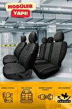 Kia Venga Mpw 2012-2015 Aracınıza Uyumlu Koltuk Kılıfı Luxe Deri Siyah