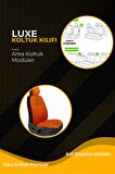 Dacia Duster Suv 2007-2012 Aracınıza Uyumlu Koltuk Kılıfı Luxe Deri Turuncu