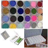 Miyuki Delika Dev Set  11-0 24 Farklı Renk 2 gram( Toplam 48 gr). (SET 23)