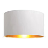 Levaillant Krem Lambader Şapka & Başlık – İçi Gold Kaplama, 35 cm Çap, 23 cm Yükseklik